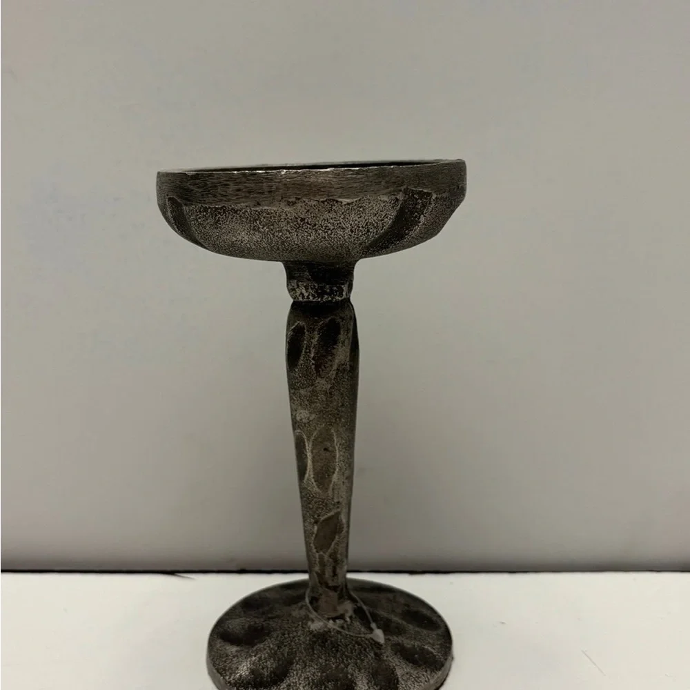 Silver color candle holder